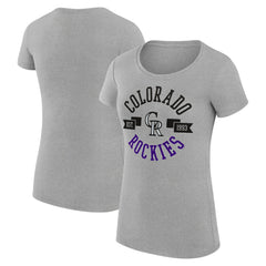 Colorado Rockies G-III 4Her by Carl Banks Women's Super-Slim Fit Lightweight City Graphic T-Shirt Lifestyle