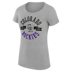 Colorado Rockies G-III 4Her by Carl Banks Women's Super-Slim Fit Lightweight City Graphic T-Shirt Lifestyle