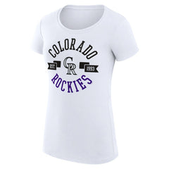 Colorado Rockies G-III 4Her by Carl Banks Women's Super-Slim Fit Lightweight City Graphic T-Shirt for sale