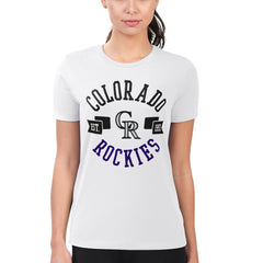 Colorado Rockies G-III 4Her by Carl Banks Women's Super-Slim Fit Lightweight City Graphic T-Shirt for sale