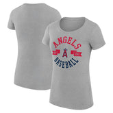 Los Angeles Angels G-III 4Her by Carl Banks Women's Super-Slim Fit Lightweight City Graphic T-Shirt discount