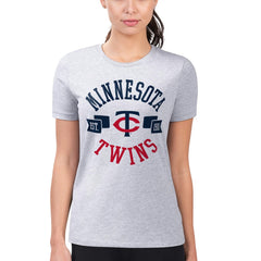 Minnesota Twins G-III 4Her by Carl Banks Women's Super-Slim Fit Lightweight City Graphic T-Shirt Sale