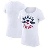 Minnesota Twins G-III 4Her by Carl Banks Women's Super-Slim Fit Lightweight City Graphic T-Shirt Lifestyle