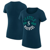Seattle Mariners G-III 4Her by Carl Banks Women's Super-Slim Fit Lightweight City Graphic T-Shirt Online