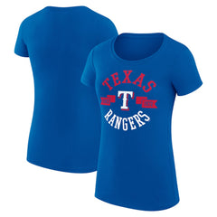Texas Rangers G-III 4Her by Carl Banks Women's Super-Slim Fit Lightweight City Graphic T-Shirt discount