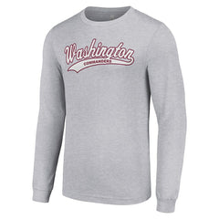 Washington Commanders Starter Tailsweep Long Sleeve T-Shirt Heather Gray - NFL