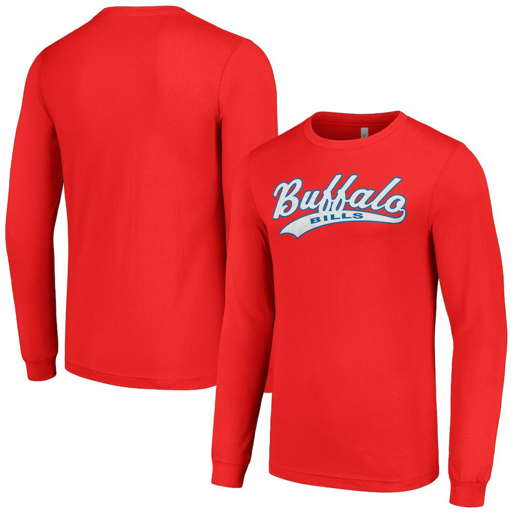 Buffalo Bills Starter Tailsweep Long Sleeve T-Shirt Red - NFL