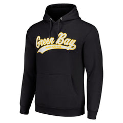 Green Bay Packers Starter Unisex Tailsweep Pullover Hoodie Black - NFL