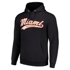 Miami Dolphins Starter Unisex Tailsweep Pullover Hoodie Black - NFL