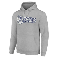 Chicago Bears Starter Unisex Tailsweep Pullover Hoodie Heather Gray - NFL