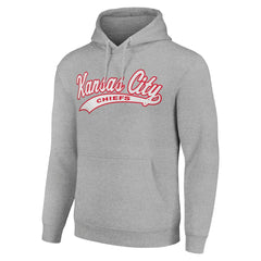 Kansas City Chiefs Starter Unisex Tailsweep Pullover Hoodie Heather Gray - NFL