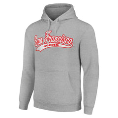San Francisco 49ers Starter Unisex Tailsweep Pullover Hoodie Heather Gray - NFL