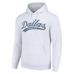 Dallas Cowboys Starter Unisex Tailsweep Pullover Hoodie White - NFL