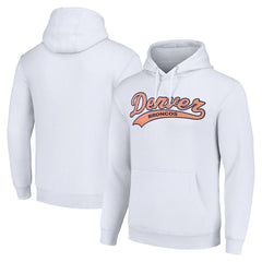 Denver Broncos Starter Unisex Tailsweep Pullover Hoodie White - NFL