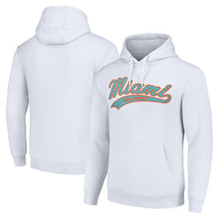 Miami Dolphins Starter Unisex Tailsweep Pullover Hoodie White - NFL