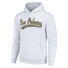 New Orleans Saints Starter Unisex Tailsweep Pullover Hoodie White - NFL