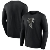 Atlanta Falcons Throwback Long Sleeve T-Shirt Black - NFL