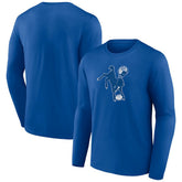 Indianapolis Colts Throwback Long Sleeve T-Shirt Royal - NFL