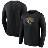 Jacksonville Jaguars Throwback Long Sleeve T-Shirt Black - NFL