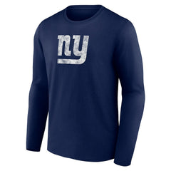 New York Giants Throwback Long Sleeve T-Shirt Navy - NFL