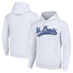 St. Louis Blues - Starter Tailsweep Fleece Tri-Blend Pullover Hoodie White