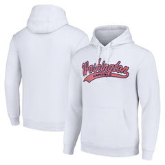 Washington Capitals Starter Tailsweep Fleece Tri-Blend Pullover Hoodie White