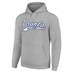 Toronto Maple Leafs - Starter Tailsweep Fleece Tri-Blend Pullover Hoodie Heather Gray