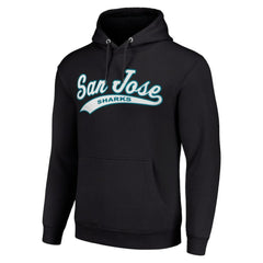 San Jose Sharks - Starter Tailsweep Fleece Tri-Blend Pullover Hoodie Black