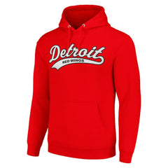 Detroit Red Wings - Starter Tailsweep Fleece Tri-Blend Pullover Hoodie Red