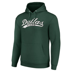 Dallas Stars - Starter Tailsweep Fleece Tri-Blend Pullover Hoodie Green