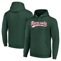 Minnesota Wild - Starter Tailsweep Fleece Tri-Blend Pullover Hoodie Green