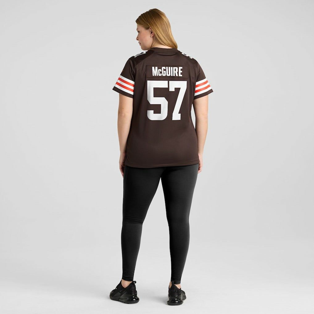 Isaiah McGuire Cleveland Browns Women's Team Game Jersey - Brown | NFL Jerseys