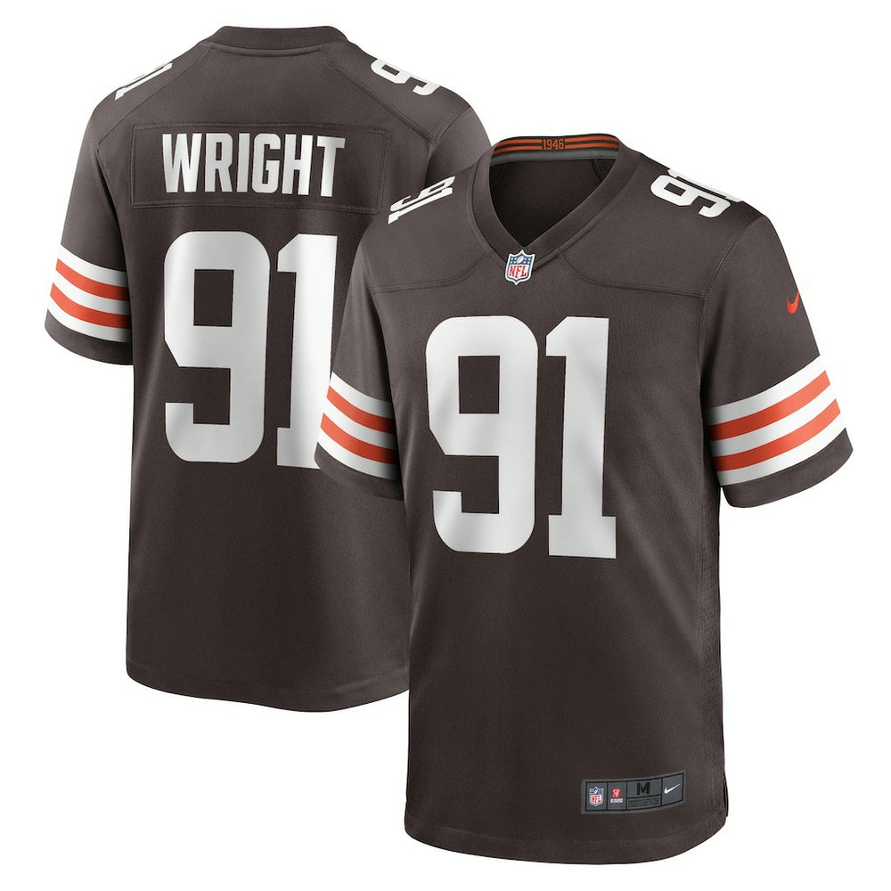 Alex Wright Cleveland Browns Team Game Jersey Brown - Nike