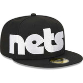 New Era - Brooklyn Nets Checkerboard UV 59FIFTY Fitted Hat - Black