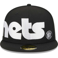 New Era - Brooklyn Nets Checkerboard UV 59FIFTY Fitted Hat - Black