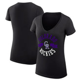 Colorado Rockies G-III 4Her by Carl Banks Women's Super-Slim Fit Lightweight City Graphic V-Neck T-Shirt for sale