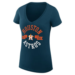 Houston Astros G-III 4Her by Carl Banks Women's Super-Slim Fit Lightweight City Graphic V-Neck T-Shirt Online