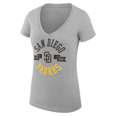 San Diego Padres G-III 4Her by Carl Banks Women's Super-Slim Fit Lightweight City Graphic V-Neck T-Shirt Near Me
