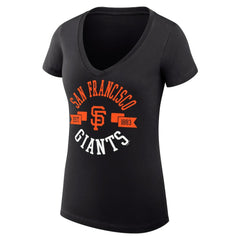 San Francisco Giants G-III 4Her by Carl Banks Women's Super-Slim Fit Lightweight City Graphic V-Neck T-Shirt Near Me