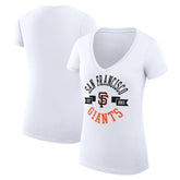San Francisco Giants G-III 4Her by Carl Banks Women's Super-Slim Fit Lightweight City Graphic V-Neck T-Shirt Online