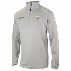 Columbia - Oklahoma City Thunder Omni-Wick Rockin' It Quarter-Zip Pullover Top - Heather Gray