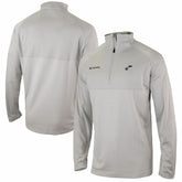 Columbia - Utah Jazz Omni-Wick Rockin' It Quarter-Zip Pullover Top - Heather Gray