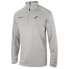 Columbia - Utah Jazz Omni-Wick Rockin' It Quarter-Zip Pullover Top - Heather Gray