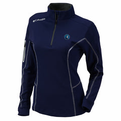 Columbia - Minnesota Timberwolves Women's Omni-Wick Shotgun Quarter-Zip Pullover Top - Navy