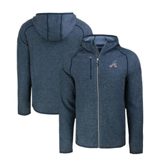 Atlanta Braves Cutter & Buck Stars & Stripes Mainsail Sweater-Knit Full-Zip Hoodie Lifestyle