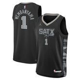NBA - Victor Wembanyama San Antonio Spurs Jordan Brand Youth Swingman Jersey - Statement Edition - Black