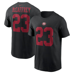 Christian McCaffrey San Francisco 49ers Player Name & Number T-Shirt Black - Nike