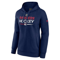 New York Rangers Fanatics Women's Alternate Wordmark Fleece Pullover Hoodie Navy