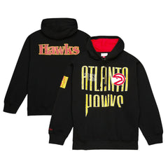 Mitchell & Ness - Atlanta Hawks Hardwood Classics OG 2.0 Pullover Hoodie - Black