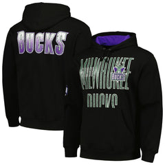 Mitchell & Ness - Milwaukee Bucks Hardwood Classics OG 2.0 Pullover Hoodie - Black